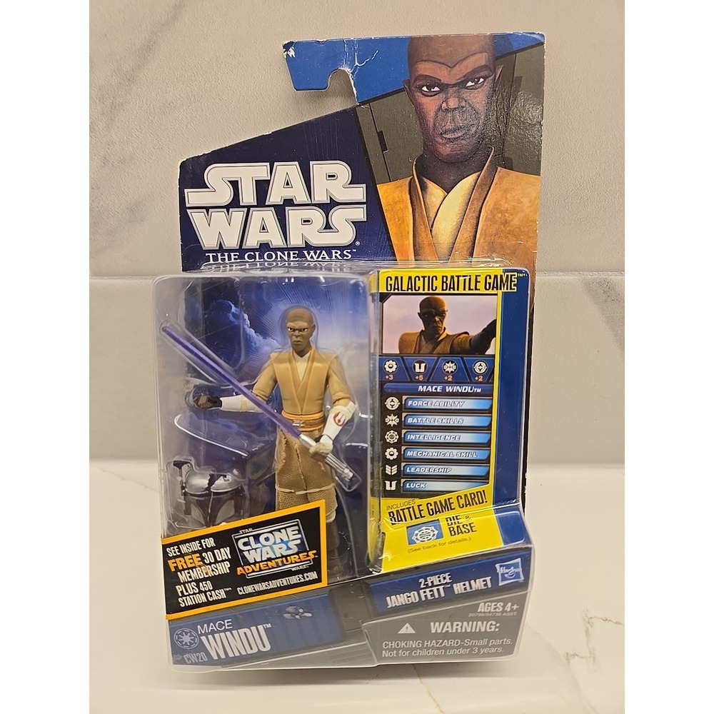 Star Wars Clone Wars Collection Mace Windu #CW20 HASBRO 2010